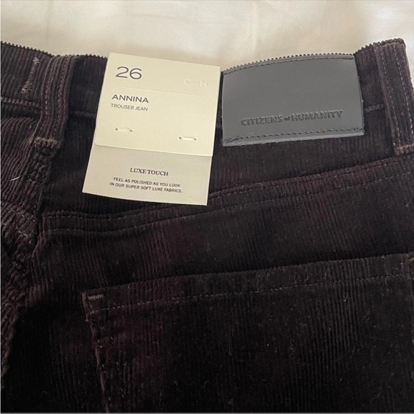 Citizens Of Humanity Annina Corduroy Pants in Clove Size 26 New With Tags - Picture 4 of 7